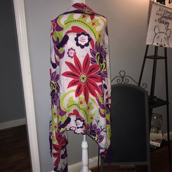 🌵Multi Color Flower Scarf - Picture 5 of 6